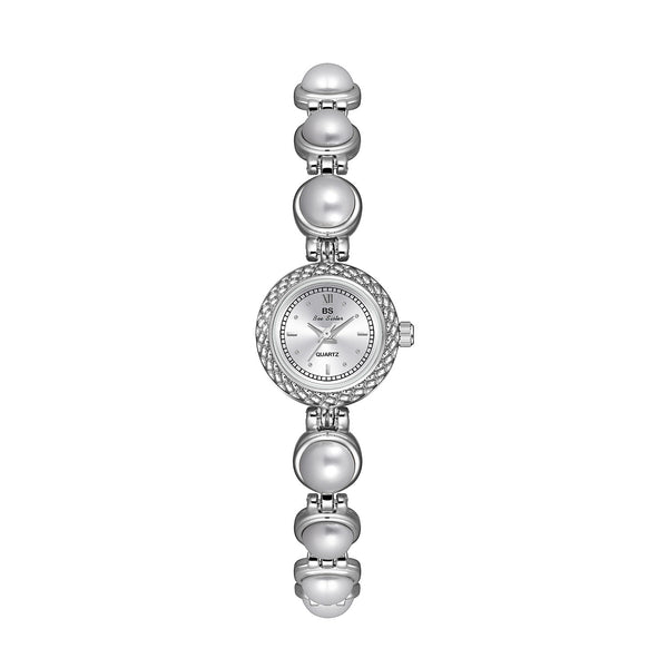 BS New Light Luxury Pearl Bracelet Women's Watch