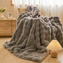 Double-sided Blanket Coral Fleece Nap Office Sofas Cover Blanket Thick Fleece Winter