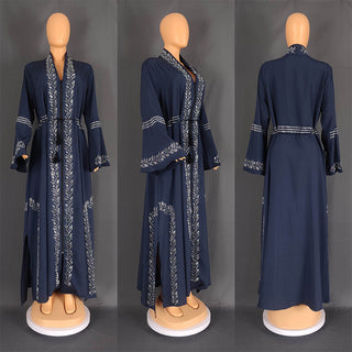 Buy blue Women&#39;s Muslim Robe Arabic Gown