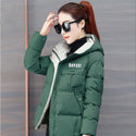 New Down Cotton Jacket Winter Coat Women's Clothing Loose Thick