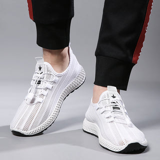 Buy white Flying woven mesh sneakers