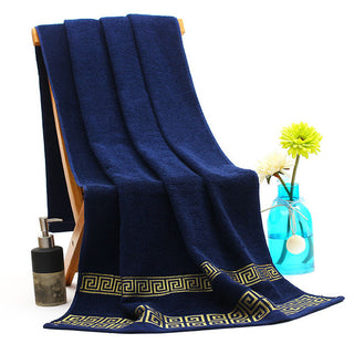 Buy dark-blue Men&#39;s And Women&#39;s Cotton Towels