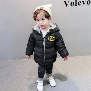 Buy black Baby boy baby padded jacket western style