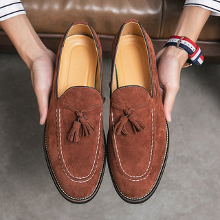 Buy brown Men&#39;s Casual Fashion Suede Shoes