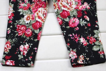 European and American girls floral three-piece