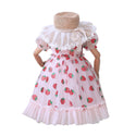 Kids Clothes Girls Summer Dress Children Clothes Puff Sleeve