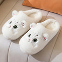 Unisex Kitty Cartoon Cotton Slippers