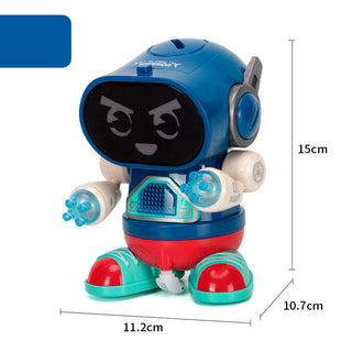 Buy blue-rock-robot Electric Rock Robot, Music, Light, Automatic Walking, Swinging And Dancing Robot, Children&#39;s Toys