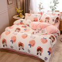 Milk Duvet Set Single Thickened Double Sided Duvet Cover