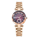 Women's Fashion Simple Cut Quartz Watch Steel Band