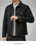 Men's Casual Suede Brushed Fabric Jacket