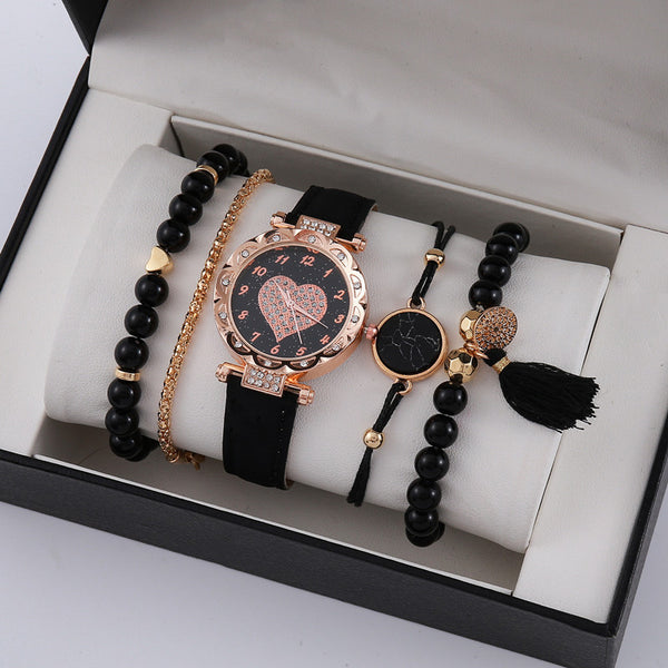 Korean High-end Quartz Watch Minimalist Fashion Set