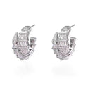 Zircon Spirit Snake Earrings Advanced Design Sense Niche Temperament Female