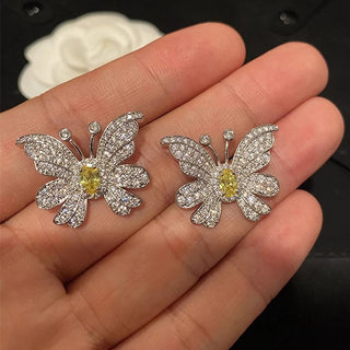 Butterfly Studs Female Affordable Luxury Fashion Design