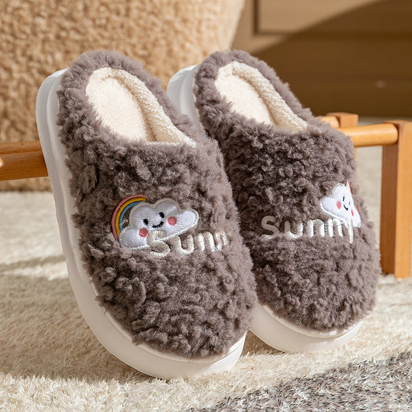 Men and Women Cute Cartoon Cotton Slippers