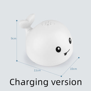 Buy white-charging-version New Baby Bathroom Bath Electric Induction Whale Spray Small Toy