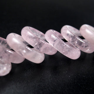 Natural Rose Quartz Ring Diy Handmade Accessory Ring Simple Ring