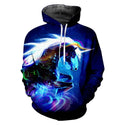 3D Digital Printing Long-Sleeved Sports Sweatshirt