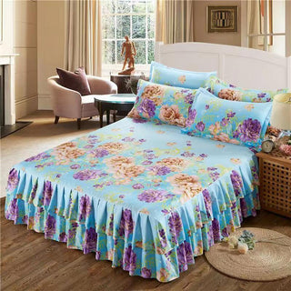 Buy blue Bilateral bed skirt bedspread Simmons bed cover