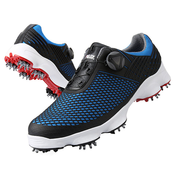 Spinning lace golf shoes