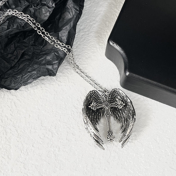 Guardian Angel Wings Necklace Trendy Cool Pendant For Women