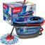 O-Cedar RinseClean Spin Mop & Bucket System | Clean with Water | Removes 99% of Bacteria Plastic