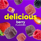 vitafusion Adult Gummy Vitamin Supplement for Men, Berry Flavored, A, C, D, E, B6, B12, Daily, 120 Count, 60 Day Supply