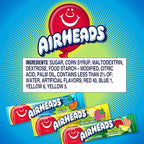 Airheads SOUR Candy Bars, Sour Watermelon Punch, Blue Blast, Lemon Berry Squeeze, 9 Bar Movie Theater Box