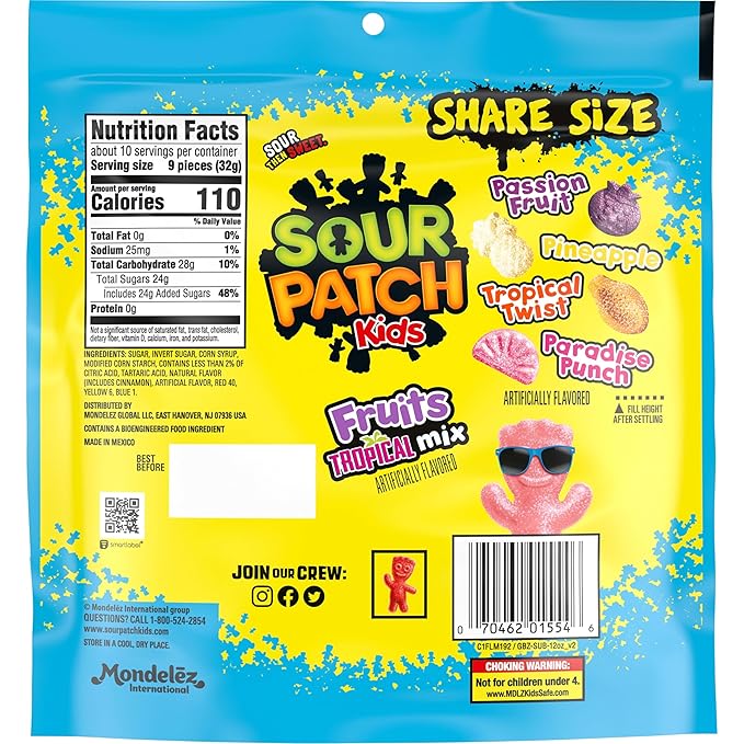 SOUR PATCH KIDS Chews Soft & Chewy Candy