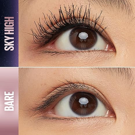 Maybelline Lash Sensational Sky High Washable Mascara Makeup, Volumizing, Lengthening, Defining, Curling, Multiplying, Buildable Formula, Blackest Black, 1 Count Secondary image