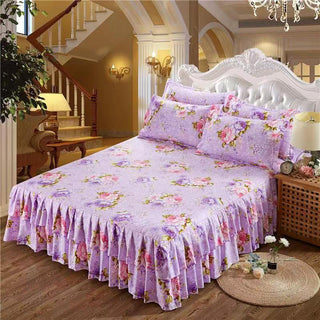 Buy purple Bilateral bed skirt bedspread Simmons bed cover