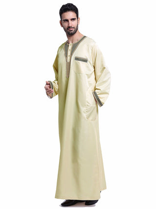 Buy light-yellow Arab Middle East Men&#39;s Robe