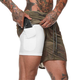 Buy army-green Beach Pants Casual Shorts Mesh Sports Pants