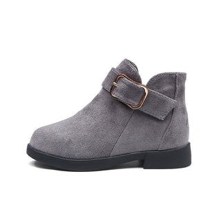 Buy grey Big kids suede leather boots