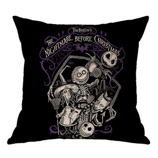 Buy a18 Linen Skull Halloween Pillow Cover