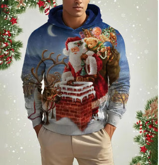 Buy yx4866 Santa Claus Men&#39;s Pattern Sweater