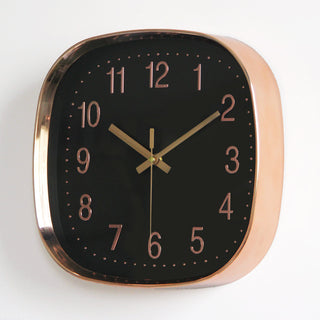 Buy black Mute Wall Clock Living Room Bedroom Wall Watch Square