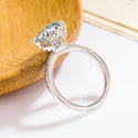 Moissanite Ring Oval Egg-shaped Big Diamond