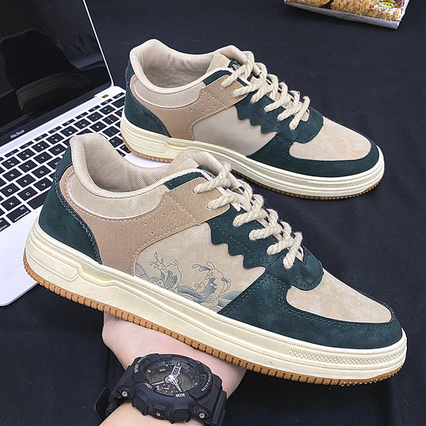 Men Soft Thick Sole Fashion Comfortable Breathable Flats Sneakers