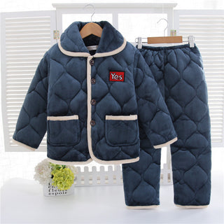 Buy 6183color Children&#39;s warm pajamas set