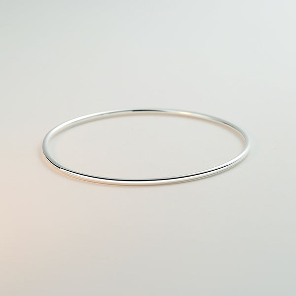 Handmade Sterling Silver Glossy Silver Bracelet Aperture