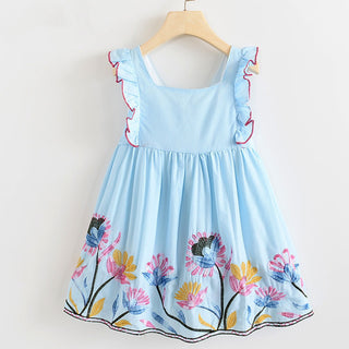 Buy blue Girls temperament princess dress