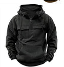 Men's Zip-up Hoodies Sweatshirt With Drawstring And Pocket Design