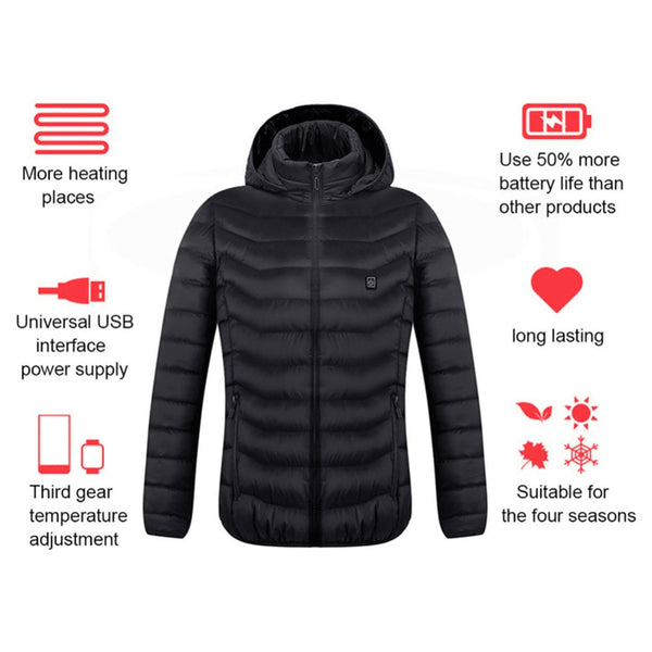 Men's USB Electric Heated Winter Jacket