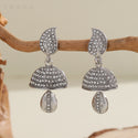 Bohemian Style Heart-shaped Diamond Bell-shaped Earrings