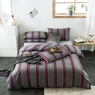 Buy 4-style Check cotton bedding