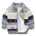 Children's Plush Sweater Thick Knit Cardigan