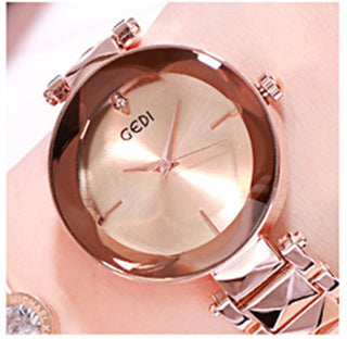 Buy rose-gold-shell-rose-gold New Women&#39;s Fashion Personalized Trend Atmosphere Watch Steel Belt Women&#39;s Watch