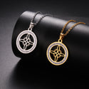 Witch Knot Necklace Stainless Steel Knot Pendant Necklace Jewelry