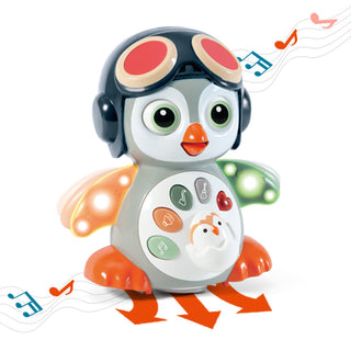 Electric Universal Light Music Swing Dancing Penguin Toys